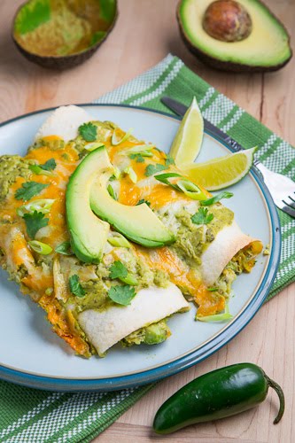 Chicken and Avocado Enchiladas in Creamy Avocado Sauce 500 1219